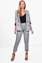 Boohoo Isabella Premium Check Tailored Trouser Multi