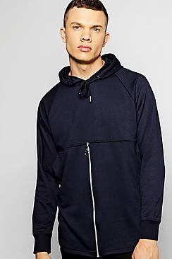Boohoo Hoodie With Zip Centre