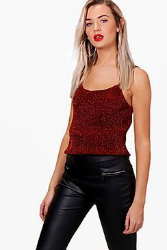 Boohoo Ruby Metallic Cami