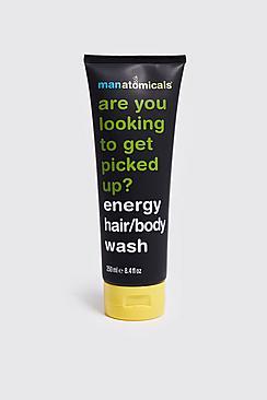 Boohoo Manatomicals Energy Hair & Body Wash