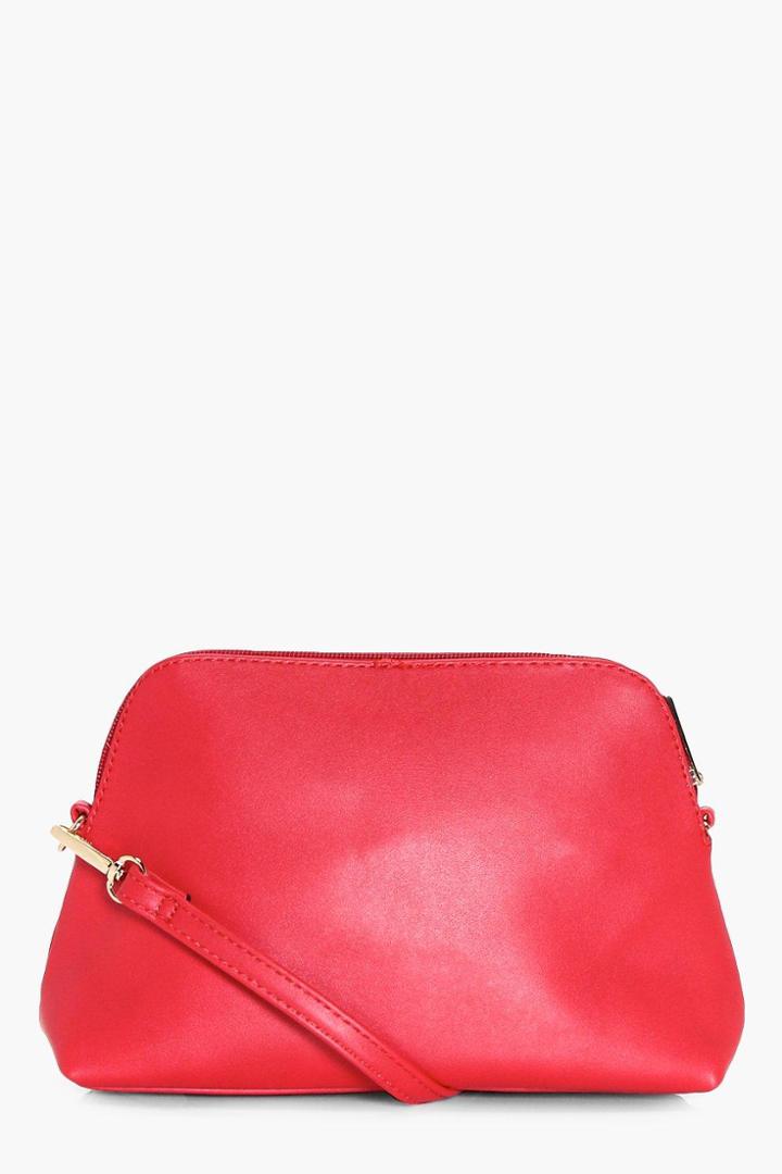Boohoo Vanessa Ziparound Cross Body Red