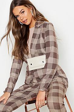Boohoo Check Boyfriend Jacket