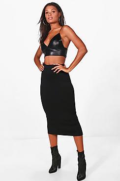 Boohoo Imogen Basic Midi Skirt