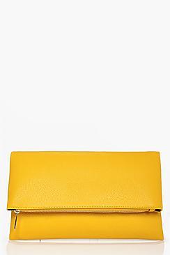 Boohoo Frances Daisy Foldover Clutch Bag