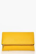 Boohoo Frances Daisy Foldover Clutch Bag