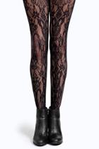 Boohoo Deena Paisley Net Tights Black