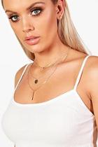 Boohoo Plus Cathy Tiered Choker Necklace