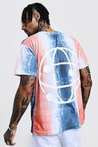 Boohoo Crew Neck Tie Dye T-shirt With Back Print