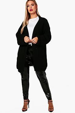 Boohoo Plus Chunky Oversized Cardigan