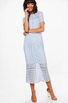 Boohoo Boutique Crochet Midi Dress
