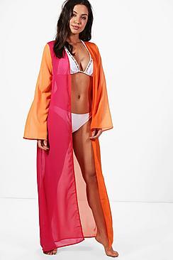 Boohoo Evie Ombre Maxi Beach Kimono
