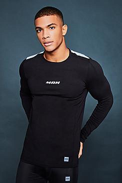 Boohoo Long Sleeve Active Reflective T-shirt