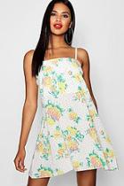 Boohoo Kelly Polka Dot Square Neck Woven Cami Dress