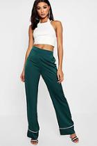 Boohoo Contrast Trim Wide Leg Trouser