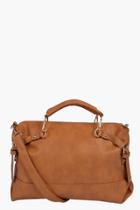 Boohoo Jess Oversized Day Bag Tan