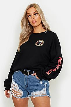 Boohoo Plus Phoenix Arizona Slogan Sweat