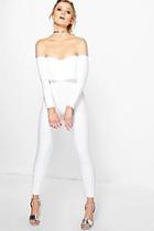Boohoo Petite Millie Double Layer Skinny Leg Jumpsuit