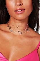 Boohoo Georgia Floating Stars Choker