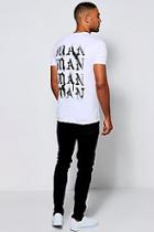 Boohoo Spray Paint Man Print T-shirt