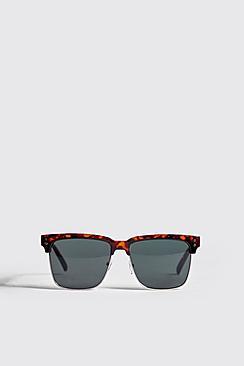 Boohoo Square Lens Retro Sunglasses
