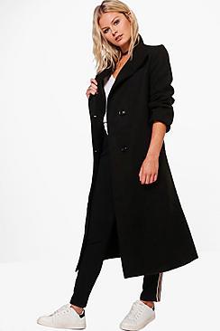 Boohoo Daisy Wool Look Coat