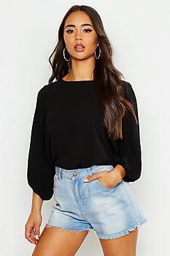 Boohoo Batwing Sleeve Blouse