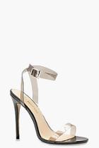 Boohoo Maisie Clear Strap Barely There Heels