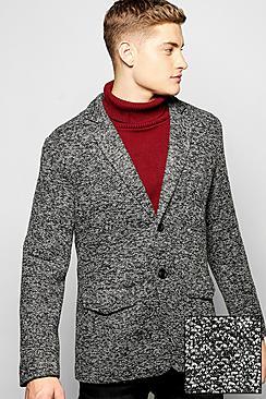 Boohoo Flecked Casual Blazer