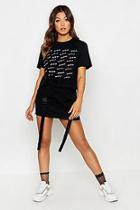 Boohoo Boo You Repeat Cropped T-shirt