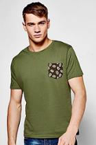 Boohoo Skull Pocket Print T Shirt