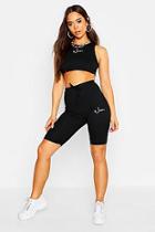 Boohoo Woman Embroidered Cycling Short