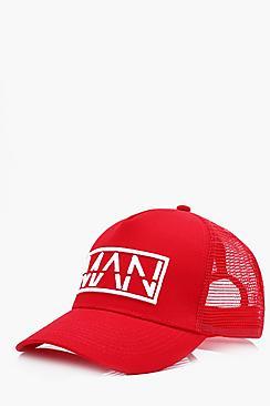 Boohoo Man Contrast Embroidery Trucker Hat
