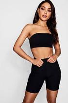 Boohoo Georgia 3/4 Midi Length Ribbed Cycle Short