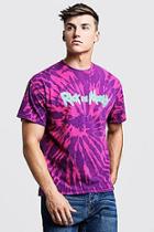 Boohoo Rick & Morty Tie Dye License T-shirt