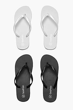 Boohoo Flip Flops 2 Pack