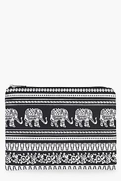 Boohoo Aztec Print Make Up Bag