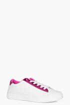 Boohoo Megan Colour Tab Trainer Pink