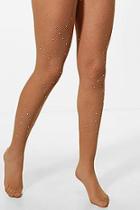 Boohoo Lacey Holographic Gem Fishnet Tights