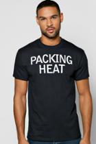 Boohoo Packing Heat Printed Tee Black