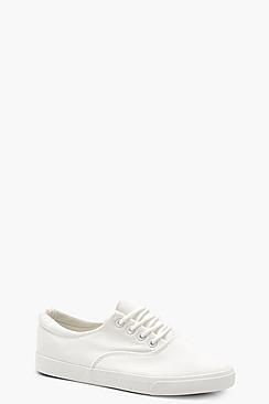 Boohoo Lucy Lace Up Basic Pumps