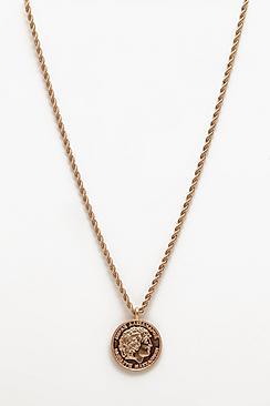 Boohoo Classic Coin Necklace