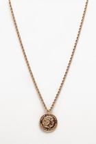Boohoo Classic Coin Necklace