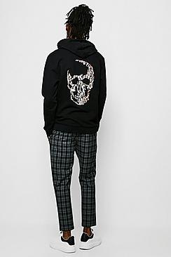 Boohoo Leopard Skull Back Print Sweat