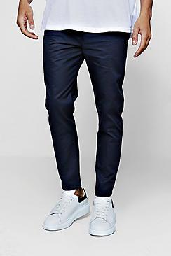 Boohoo Cotton Smart Jogger Style Chino Trouser
