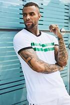 Boohoo Retro Ringer Tee With Stripes