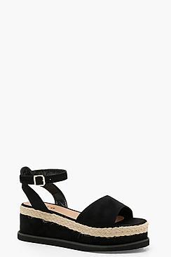 Boohoo Leah Two Part Flatforms
