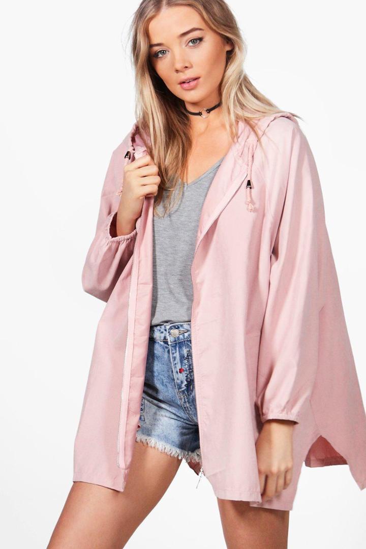 Boohoo Maya Festival Jacket With Hood Nude