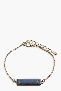 Boohoo Semi-precious Blue Aventurine Healing Bracelet