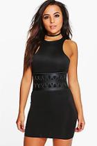 Boohoo Petite Alice Belt Detail Bodycon Dress