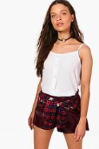 Boohoo Verity Basic Woven Button Cami